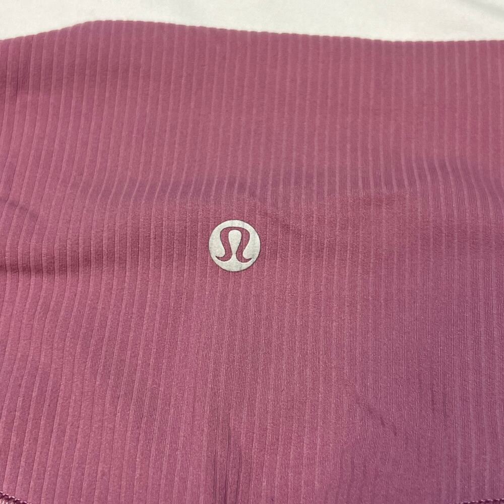 Lululemon Align Ribbed High Rise Pant 25 Velvet Dust Pink Leggings Size 6 - Picture 6 of 6